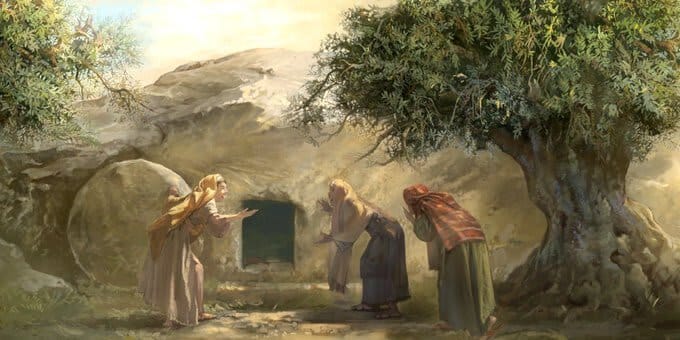 Three women arrive at the empty tomb. This is historical evidence for the resurrection of Jesus.