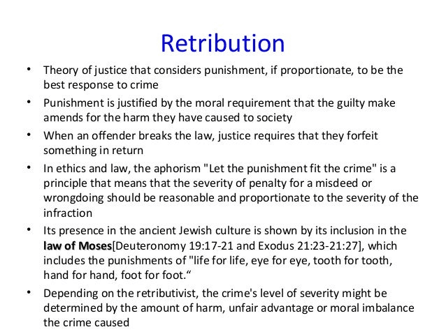 Death Penalty as Retribution